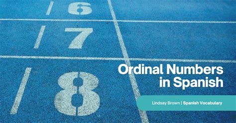 Ordinal Numbers in Spanish: Master 1.